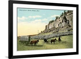 Sheep Going to Market, Billings-null-Framed Art Print