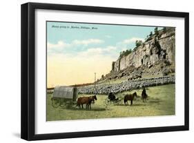 Sheep Going to Market, Billings-null-Framed Art Print