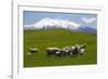 Sheep Grazing Beneath Mount Ruapehu-Stuart-Framed Photographic Print