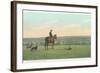 Sheep Herding in the West-null-Framed Art Print