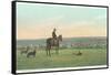 Sheep Herding in the West-null-Framed Stretched Canvas