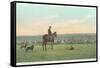 Sheep Herding in the West-null-Framed Stretched Canvas