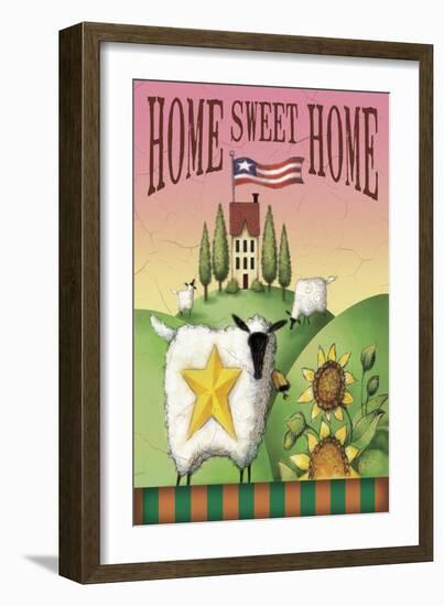 Sheep Home Sweet Home-Margaret Wilson-Framed Premium Giclee Print