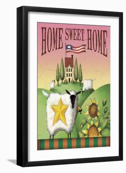Sheep Home Sweet Home-Margaret Wilson-Framed Premium Giclee Print