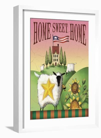 Sheep Home Sweet Home-Margaret Wilson-Framed Premium Giclee Print