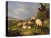 Sheep in a Landscape, 1863-Eugene Joseph Verboeckhoven-Stretched Canvas