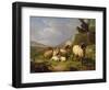 Sheep in a Landscape, 1863-Eugene Joseph Verboeckhoven-Framed Giclee Print