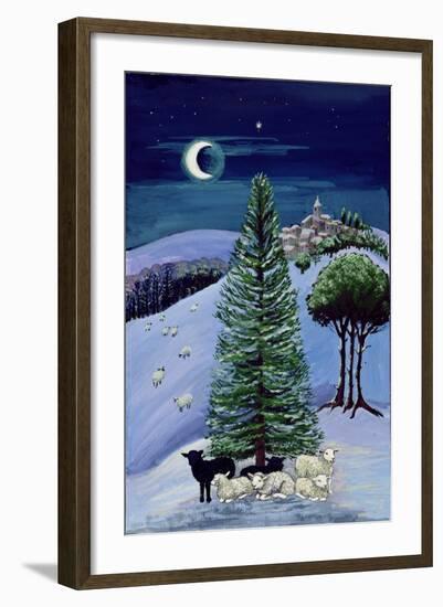 Sheep in a Winter Landscape-Margaret Loxton-Framed Giclee Print