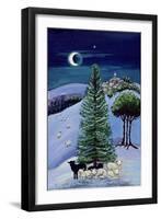 Sheep in a Winter Landscape-Margaret Loxton-Framed Premium Giclee Print