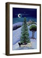 Sheep in a Winter Landscape-Margaret Loxton-Framed Giclee Print