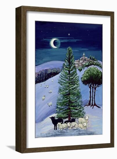 Sheep in a Winter Landscape-Margaret Loxton-Framed Giclee Print