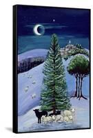 Sheep in a Winter Landscape-Margaret Loxton-Framed Stretched Canvas