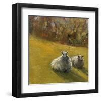 Sheep in Field V-Marilyn Wendling-Framed Art Print