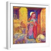 "Sheep in Jerusalem,"December 1, 1941-Henry Soulen-Framed Giclee Print