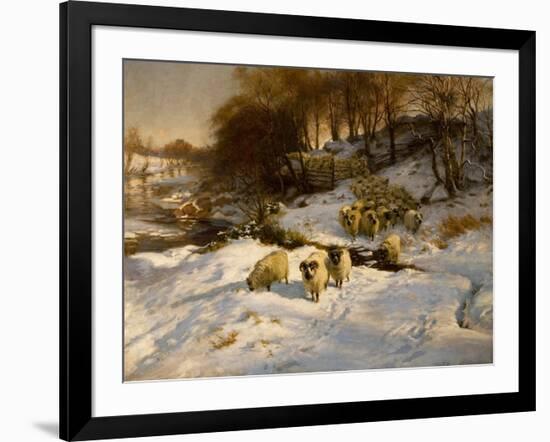 Sheep in Snow, 1935 (Oil on Canvas)-Joseph Farquharson-Framed Giclee Print