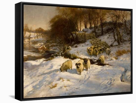 Sheep in Snow, 1935 (Oil on Canvas)-Joseph Farquharson-Framed Stretched Canvas