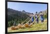 Sheep in the Alps Between South Tyrol, Italy, and North Tyrol, Austria-Martin Zwick-Framed Photographic Print