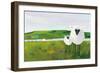 Sheep in the Meadow-Phyllis Adams-Framed Art Print