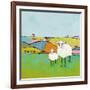 Sheep in the Meadow-Phyllis Adams-Framed Art Print