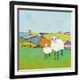 Sheep in the Meadow-Phyllis Adams-Framed Art Print