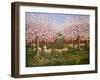 Sheep in the Orchard, 1987-Liz Wright-Framed Giclee Print