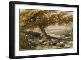 Sheep in the Shade, c.1851-Samuel Palmer-Framed Giclee Print