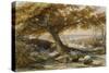 Sheep in the Shade, c.1851-Samuel Palmer-Stretched Canvas