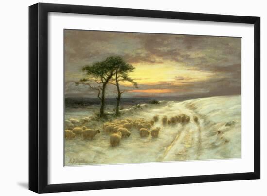 Sheep in the Snow-Joseph Farquharson-Framed Giclee Print