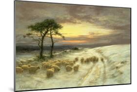 Sheep in the Snow-Joseph Farquharson-Mounted Giclee Print