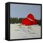 Sheep in the Snow-Tina Palmer-Framed Stretched Canvas