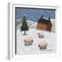 Sheep in the Snow-Sophie Harding-Framed Giclee Print