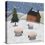 Sheep in the Snow-Sophie Harding-Stretched Canvas