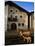 Sheep in Village, Graubunden, Switzerland-Walter Bibikow-Mounted Photographic Print