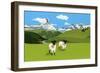 Sheep in Zermatt, Switzerland,2015-Hiroyuki Izutsu-Framed Giclee Print