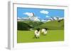 Sheep in Zermatt, Switzerland,2015-Hiroyuki Izutsu-Framed Giclee Print