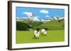 Sheep in Zermatt, Switzerland,2015-Hiroyuki Izutsu-Framed Giclee Print