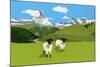 Sheep in Zermatt, Switzerland,2015-Hiroyuki Izutsu-Mounted Giclee Print
