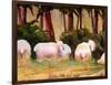 Sheep Landscape Art Print-Blenda Tyvoll-Framed Art Print