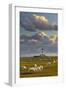 Sheep, Lighthouse of Westerhever (Municipality), Schleswig-Holstein, Germany-Rainer Mirau-Framed Photographic Print