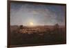 Sheep Meadow, Moonlight-Jean-François Millet-Framed Art Print