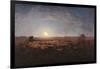 Sheep Meadow, Moonlight-Jean-François Millet-Framed Art Print