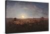 Sheep Meadow, Moonlight-Jean-François Millet-Stretched Canvas