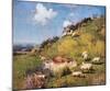 Sheep on a Hillside-Sir William Llewellyn-Mounted Art Print