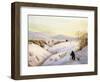 Sheep on the Ridge-Margaret Loxton-Framed Giclee Print