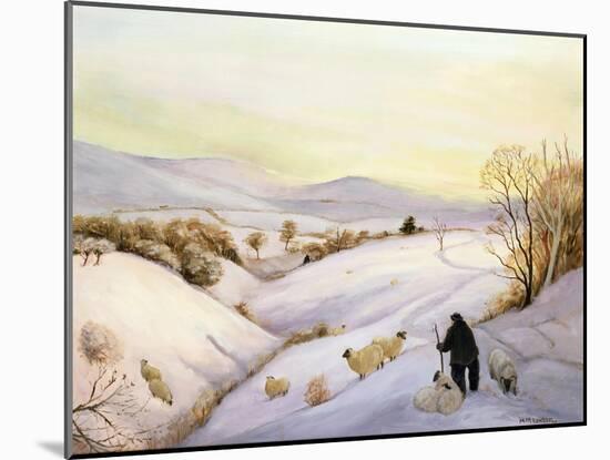 Sheep on the Ridge-Margaret Loxton-Mounted Giclee Print