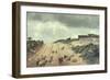 Sheep on the Surrey Hills-Richard Beavis-Framed Giclee Print