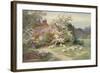 Sheep outside a Cottage in Springtime-Charles James Adams-Framed Giclee Print