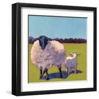 Sheep Pals III-Carol Young-Framed Art Print