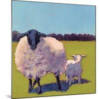 Sheep Pals III-Carol Young-Mounted Premium Giclee Print