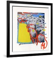 Sheep Portfolio 1-Menashe Kadishman-Framed Collectable Print